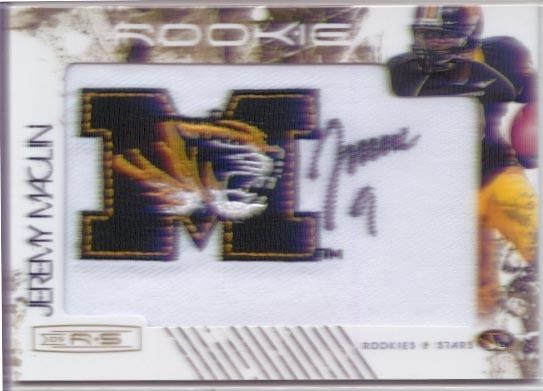   rc auto autograph logo patch eagles missouri college 5/10  