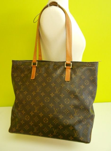 LOUIS VUITTON Monogram CABAS MEZZO LV Tote Shoulder Authentic Bag 