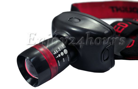   CREE LED Aluminum Alloy Head Lamp Light Flashlight Torch 300 lumen