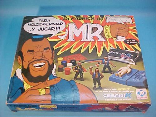 TEAM MR. T FIGURES FACTORY SET MOLD & PAINT BOXED 80s  