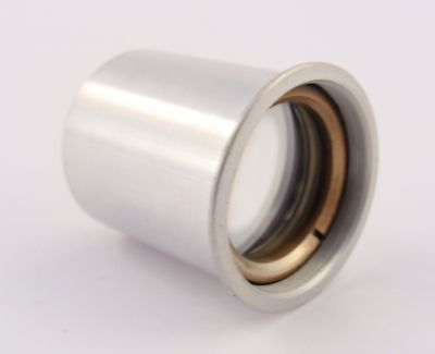 OLD MICROSCOPE LAB ALUMINIUM LENS OBJECTIVE EYEPIECE 25  