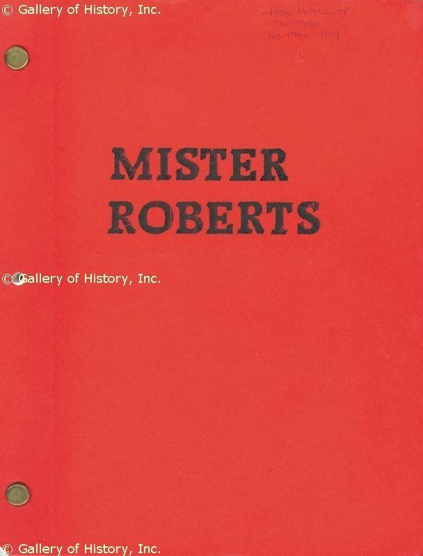 MISTER ROBERTS TV CAST   SCRIPT SIGNED  