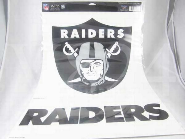 NFL Oakland RAIDERS 11x17 Window Decal Sticker A  