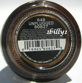 NEW China Glaze Nail Polish ~ Unplugged ~ E Collection Spring 2008