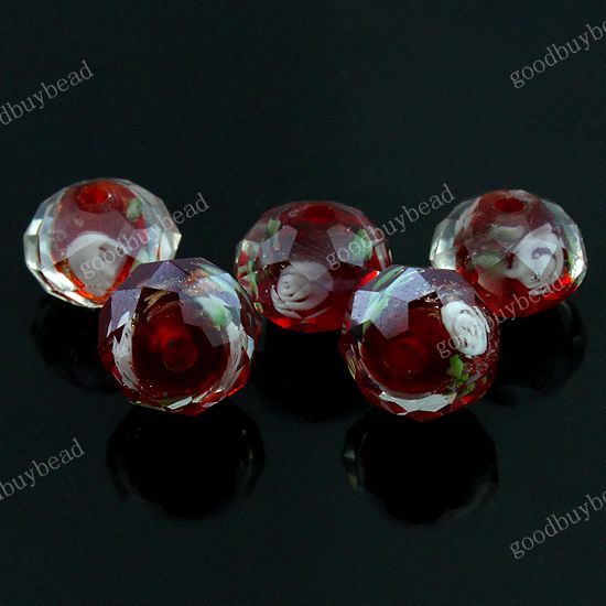   FACETED SPACER LOOSE BEADS JEWELRY FINDINGS WHOLESALE 7X11MM  