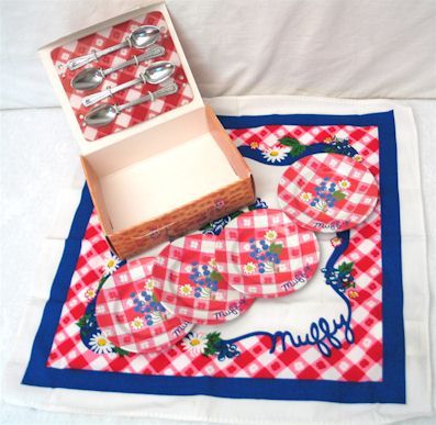 1992 Picnic Basket Set Muffy VanderBear Complete Mint  