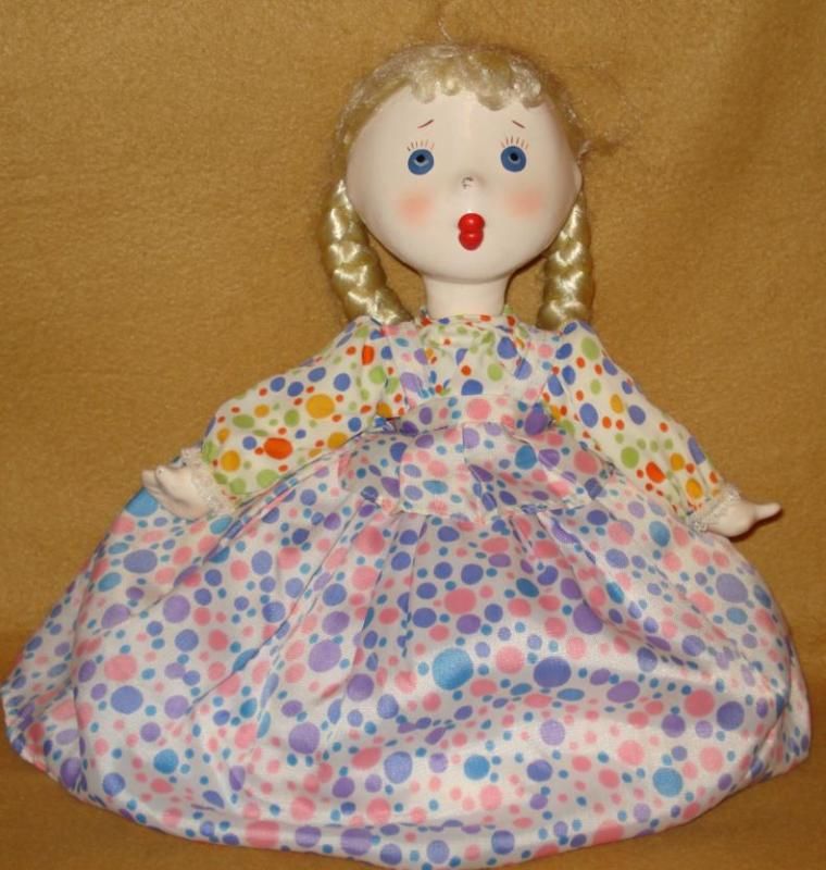 VINTAGE RUSSIAN TEA COZY DOLL 12 PAPIER MACHE  