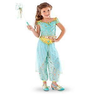 DISNEY PARK PRINCESS JASMINE ALADDIN COSTUME DRESS NEW  