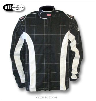 Black K1 Auto Racing Jacket   Triumph SFI 3.2A/1 Kart  