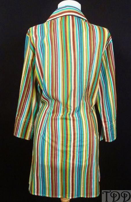 NWT $128 Tommy Bahama Striped Shirt Dress New XS 0 2 4  