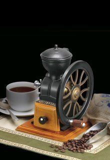 Cast Iron & Wood Coffee Grinder Nuts Spice Grains Too  