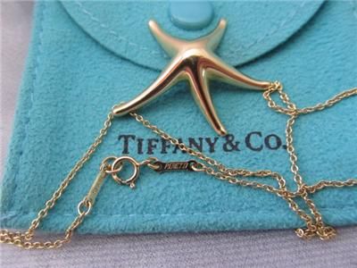 Tiffany & Co 18K Gold Elsa Peretti Starfish Necklace  