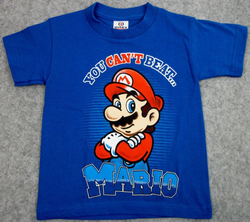 NINTENDO SUPER MARIO BROS. T shirt You Cant BeatMario Youth Tee 