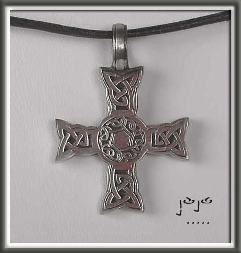 Mens Leather Surfer CELTIC CROSS Necklace surf choker 5  