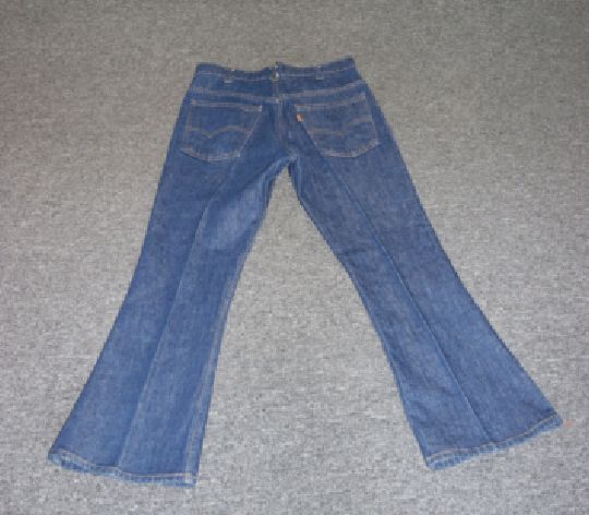 Vintage Bell Bottom Jeans   1970s Mens Levis  