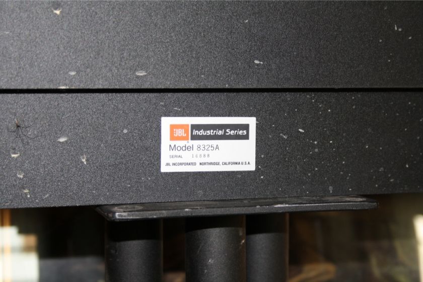 JBL Industrial Series Model 8325A 3 way Speakers with Titanium 