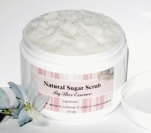 oz NATURAL SUGAR BODY SCRUB   SANDALWOOD VANILLA  