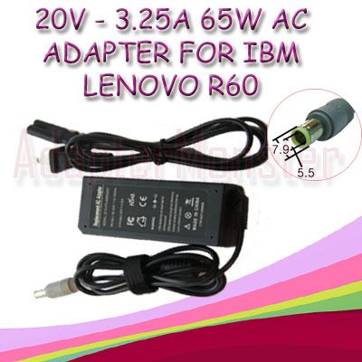 Laptop Charger Ac Adapter IBM Lenovo 3000 C100 N100 65W  