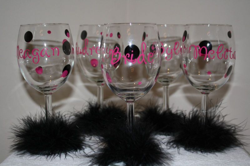 Personalized Wedding Wine Glasses  