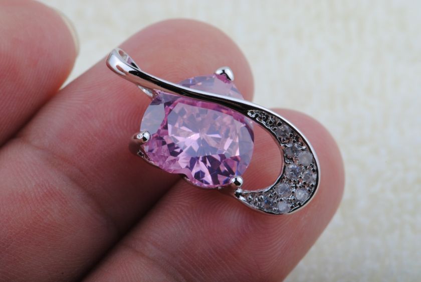   fashion 925 sterling silver gems zircon sapphire pendant D020  